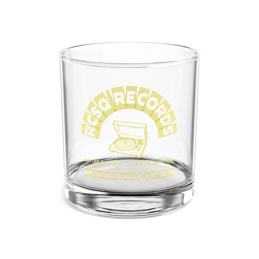 RCSQ Records™ 10 oz. Rocks Glass – “Rhythm & Chords, Stories & Questions”